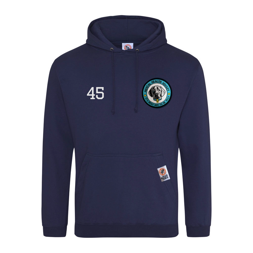 TEAM MHH NAVY HOODIE (PERSONALISED)