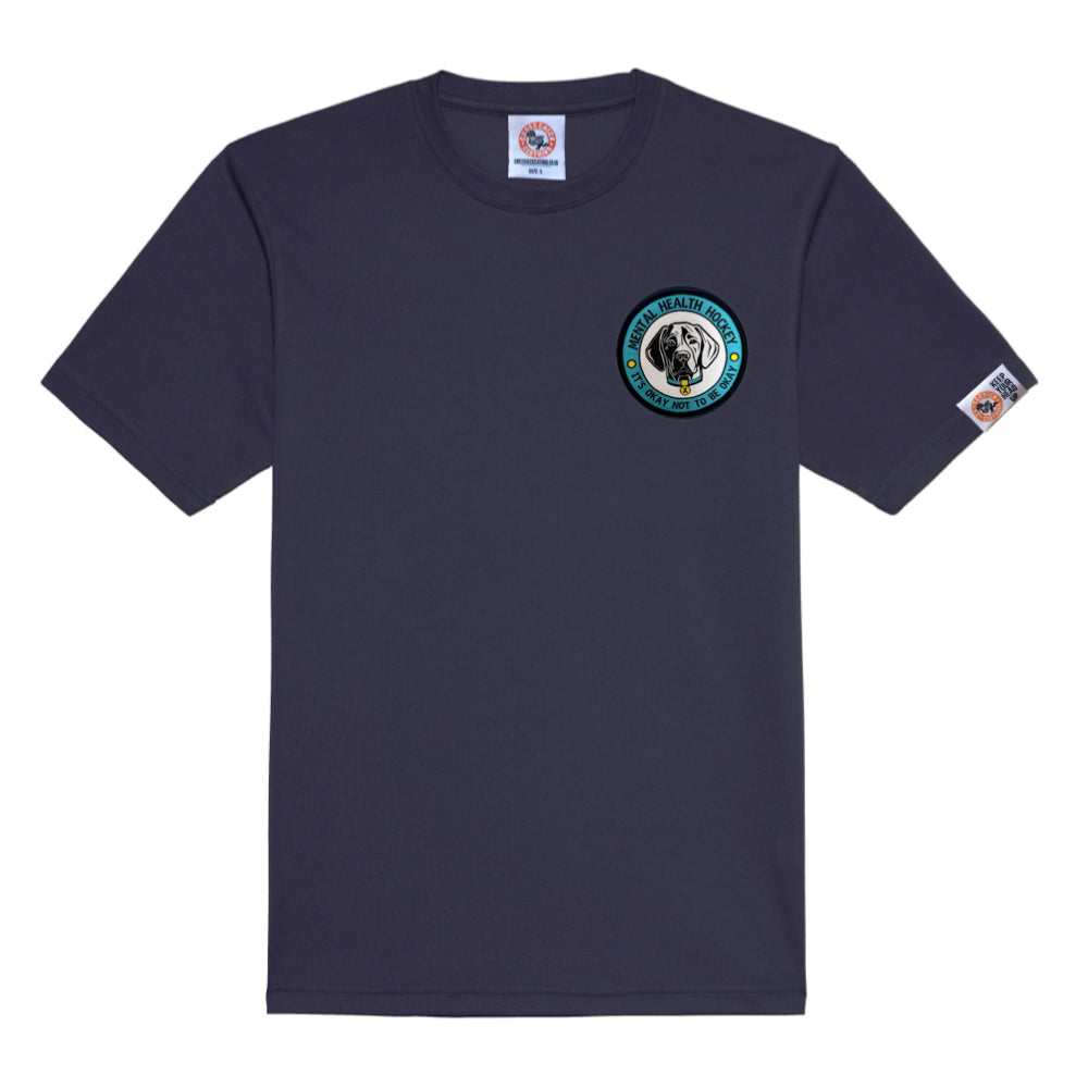 TEAM MHH NAVY POLY TEE