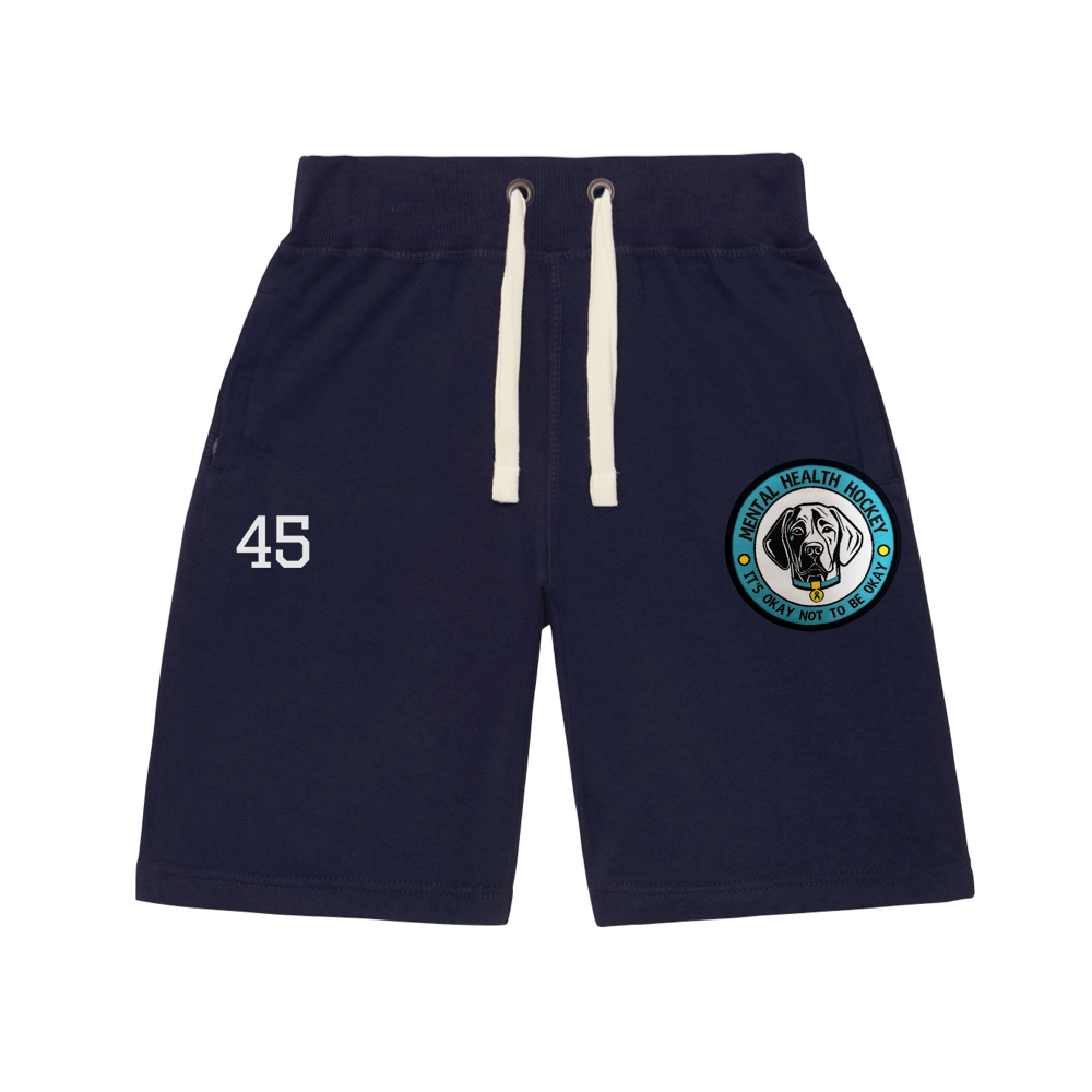 TEAM MHH NAVY SWEAT SHORTS (PERSONALISED)