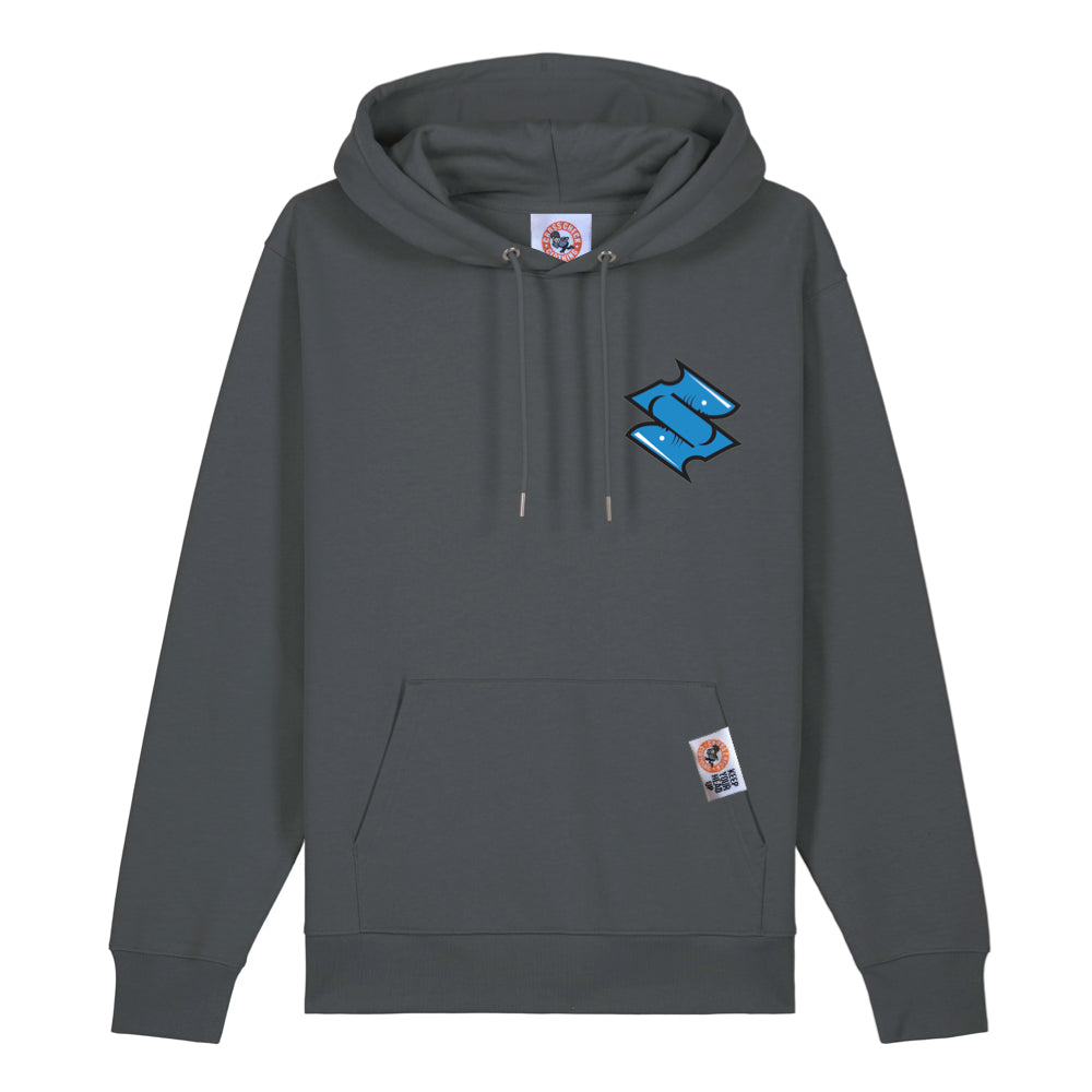 KINGSTON SHARKS HOODIE CHARCOAL