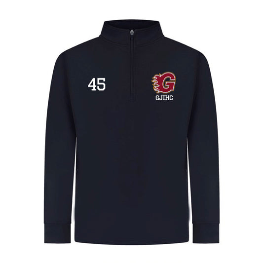 JUNIORS 1/4 ZIP TRACK-TOP
