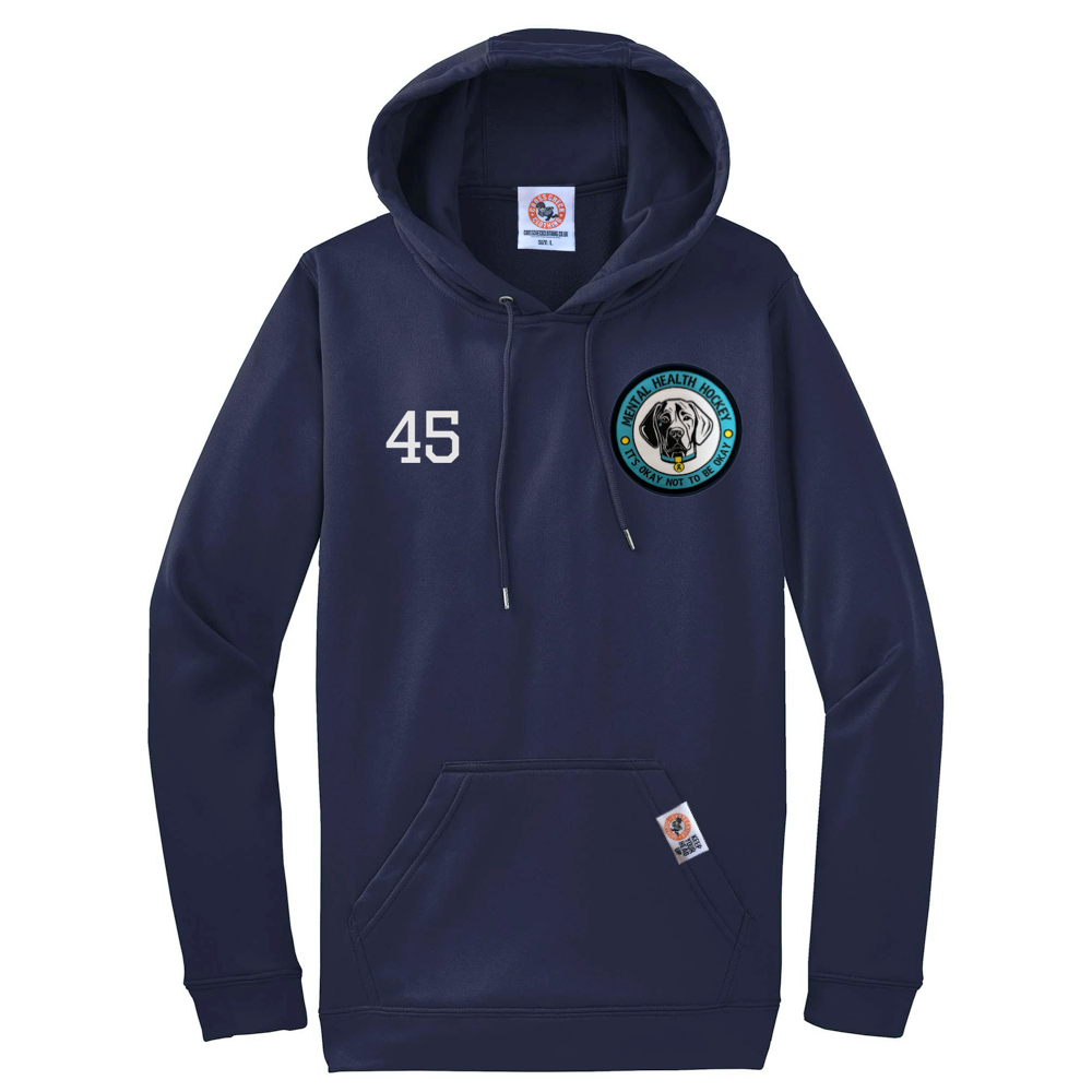 TEAM MHH NAVY LOCKER ROOM HOOD (PERSONALISED)