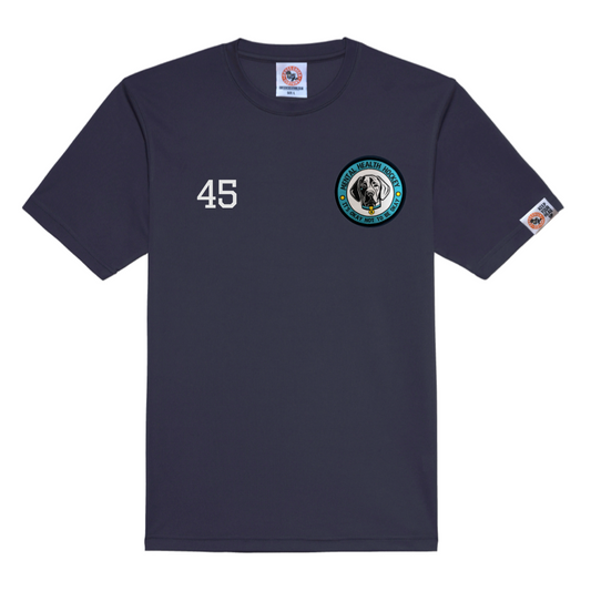 TEAM MHH NAVY POLY TEE (PERSONALISED)