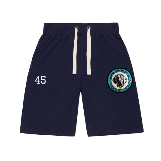 TEAM MHH NAVY SWEAT SHORTS (PERSONALISED)