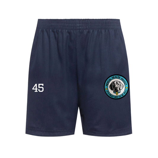 TEAM MHH NAVY TRACK SHORTS (PERSONALISED)