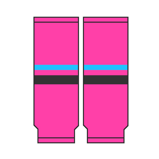 THUNDER PINK HOCKEY SOCKS